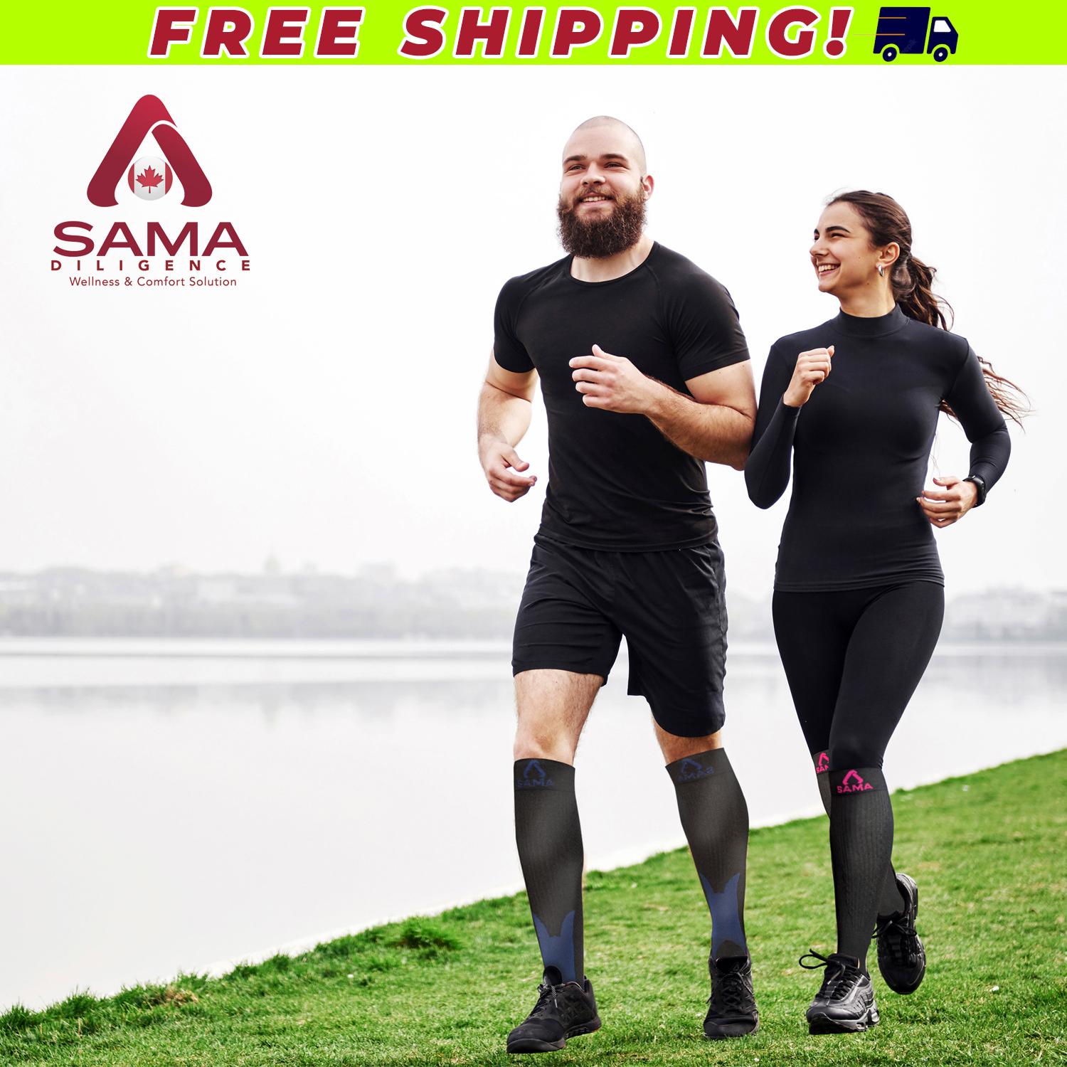 1 pair) plus size compression socks wide calf 20-30 mmHg for women
